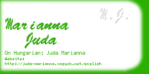 marianna juda business card